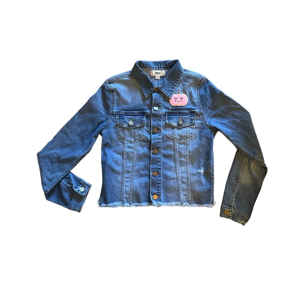 Girls Denim Halloween Jean Jacket Sz:S 11/12 - Picture 2 of 8